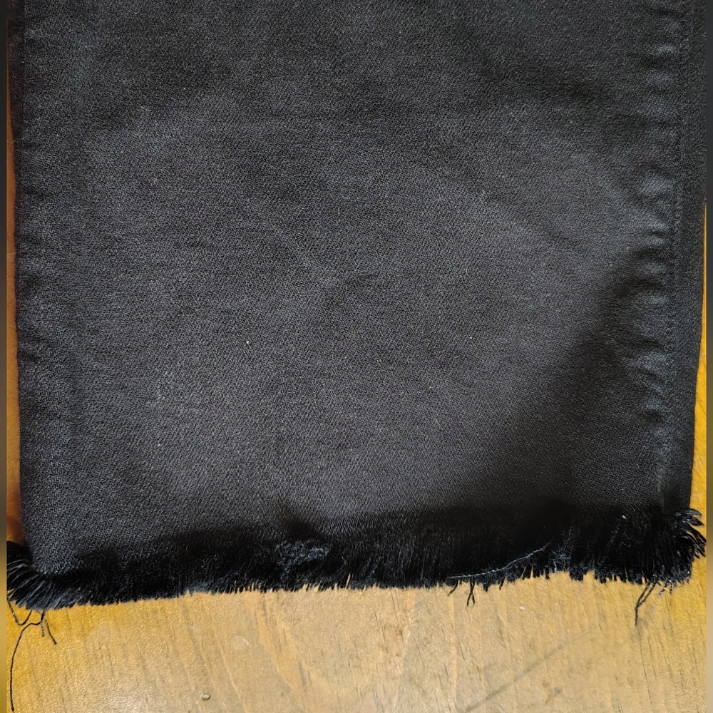 Hudson Jeans Womens 25 Remi Straight Cropped Capri Raw Hem Black - Picture 4 of 5